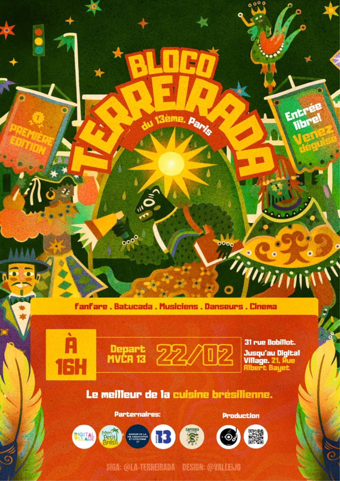 Bloco de Carnaval La Terreirada - Paris 13e